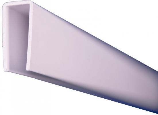 LIGHTLINE-Steckzaunsystem U-Abschlussprofil - Maße: 25 x 50 mm, Länge 200 cm